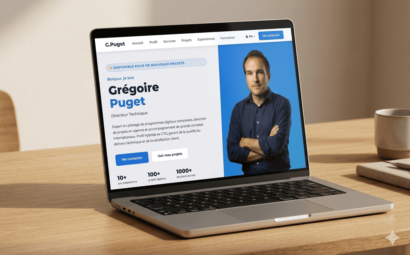 Portfolio site preview